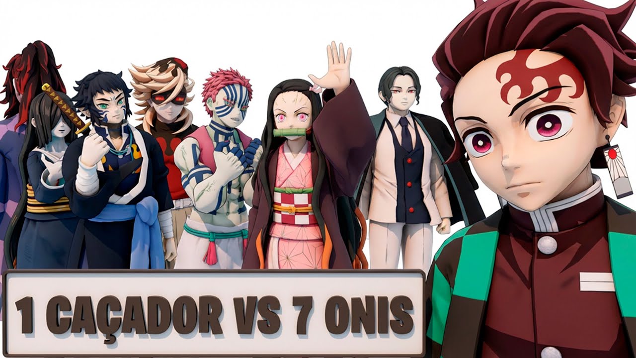 1 CAÇADOR VS 7 ONIS | FT. Tanjiro Kamado