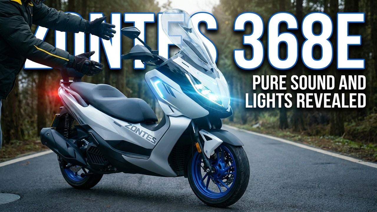 Zontes 368E Pure | Engine Start and Lights  - ASMR