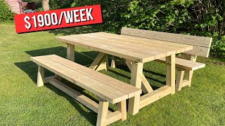 ANYONE Can Build This Outdoor Furniture Set