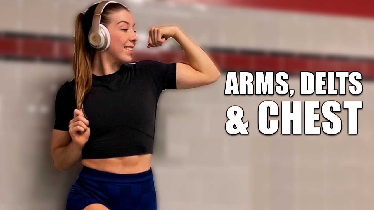 ARMS, DELTS & CHEST Workout With Weights YouTube