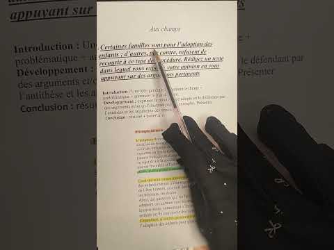tronc commun جدع مشترك علوم وآداب texte argumentatif sur l' adoption التبني aux champs