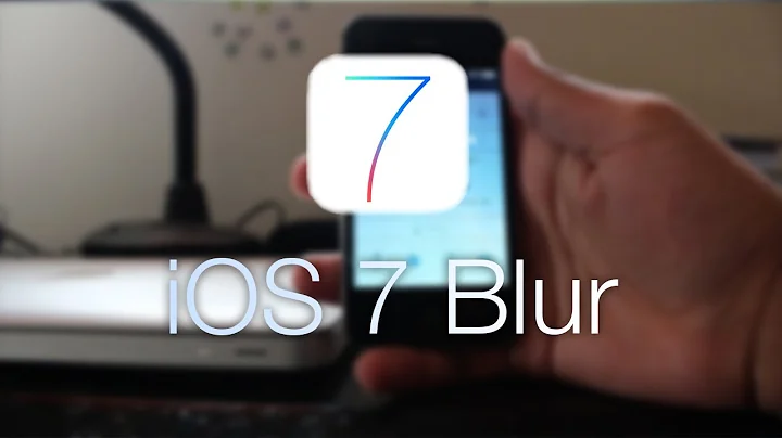 iOS 7 Blur, on iPhone 4