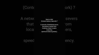 What is CDN (Content Delivery Network) ? #aisecurity