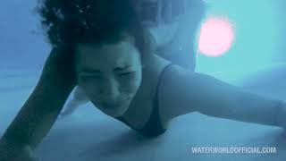Underwater Wrestling in the Pool