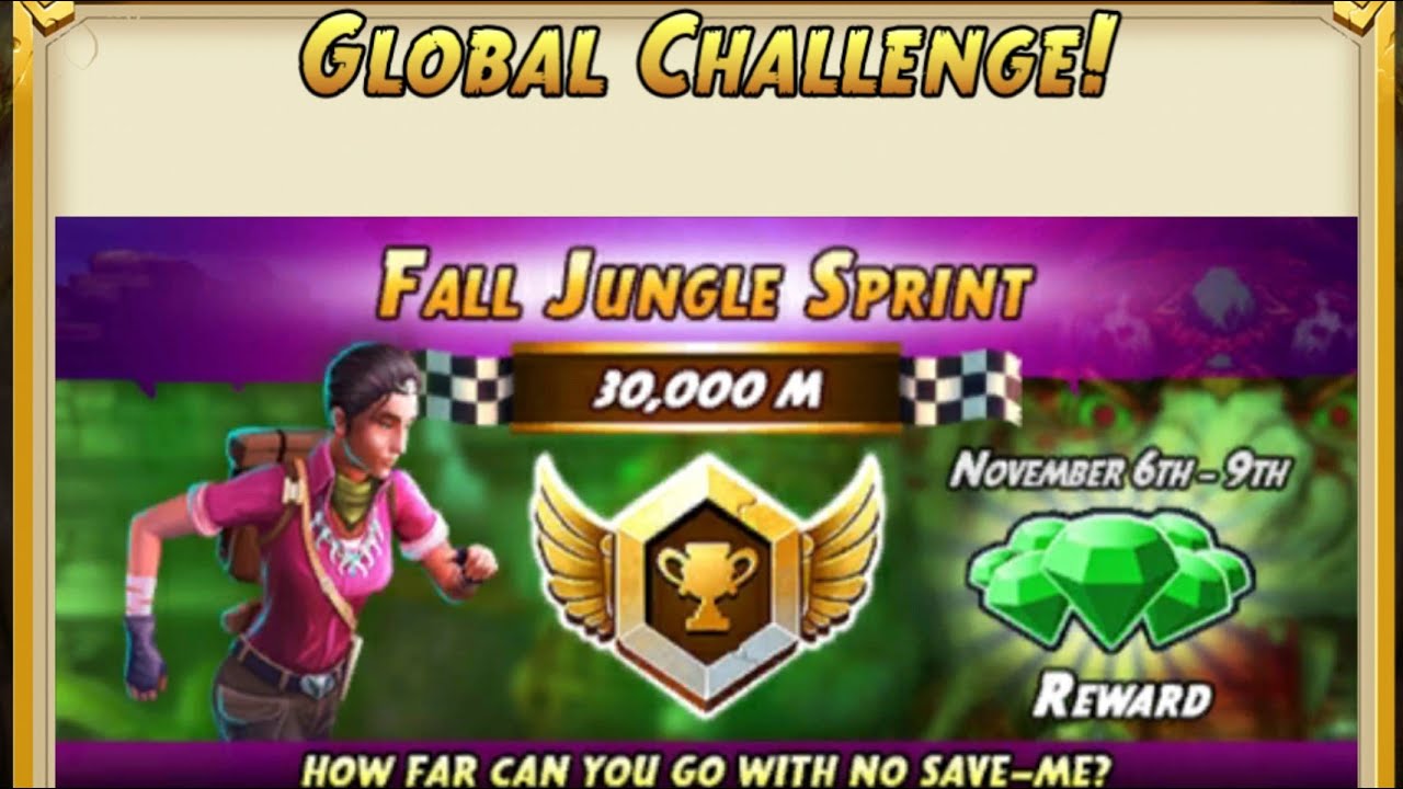 Temple Run 2~Fall Jungle GC Fall Jungle Sprint Reward  041