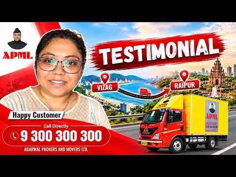 Agarwal Packers and Movers from Vizag to Raipur- Client Review #agarwalpackersandmoversreview - video from Agarwal Packers