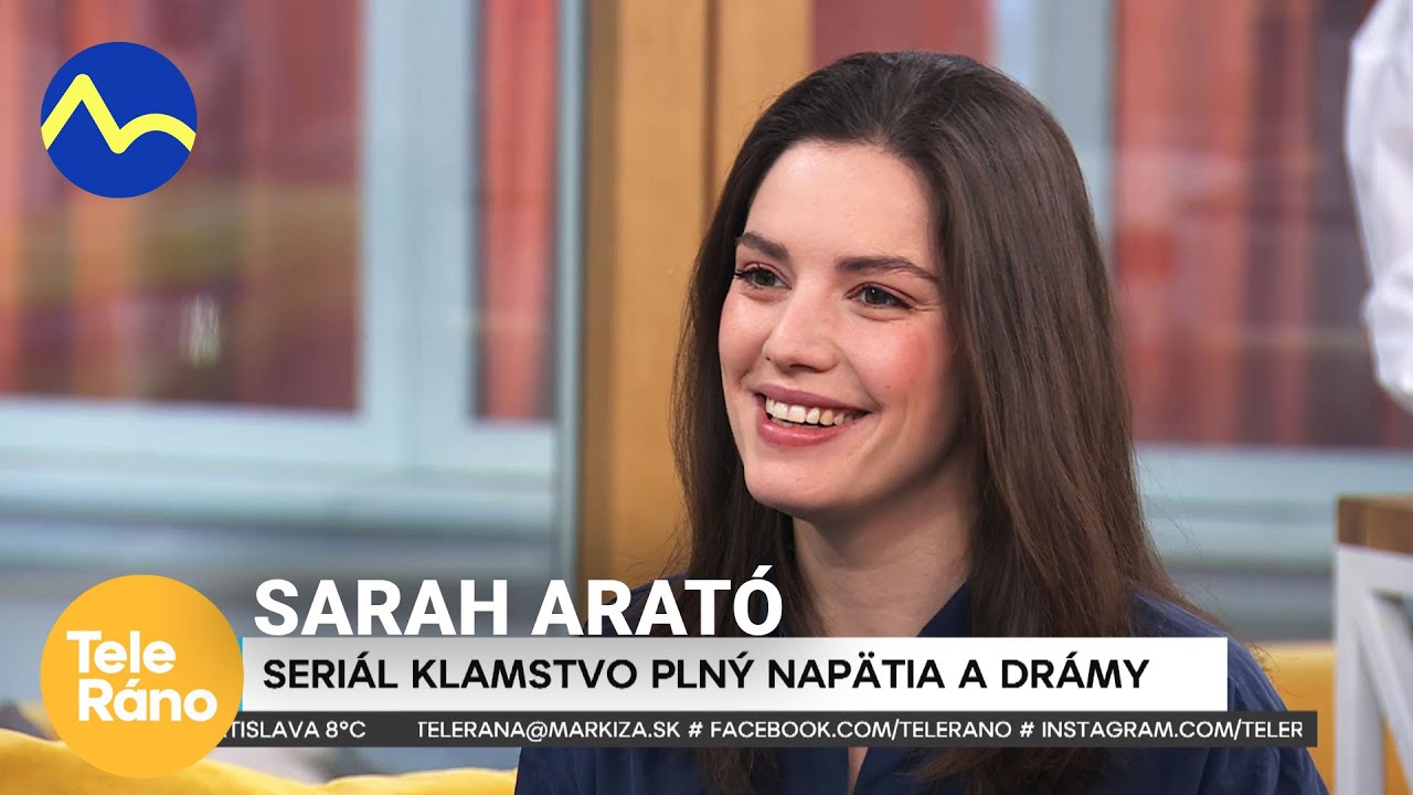 Sarah Arató prezradila nieco zo seriálu Klamstvo | Teleráno