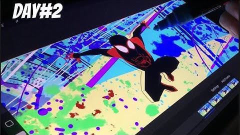 How I Created An Entire Spider-verse Shot In Procreate!