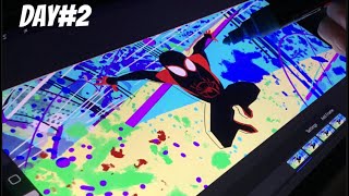 How I Created An Entire Spider-verse Shot In Procreate!