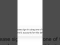 please sign in using one of the owner's account for this device problem | google account login error
