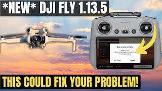 DJI fly App 1.13.5 Review - The FIX for RC2 Update Problem