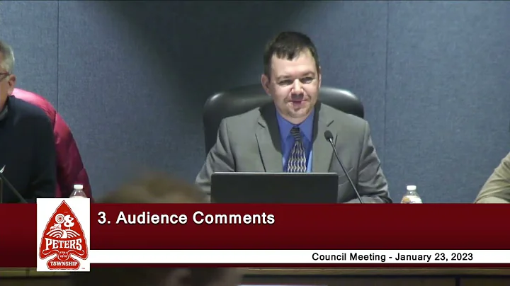 Peters Township Council - Regular Meeting - January 23, 2023