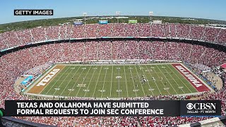 SEC Announces Texas, Oklahoma Have Submitted Formal Requests To Join Conference