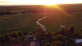 Захід сонця Львівська область Sunset Ukraine Lviv drone