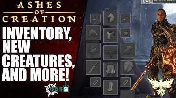 Ashes of Creation - First Look at Inventory Concept, New Creatures and More! (Live Stream Breakdown)
