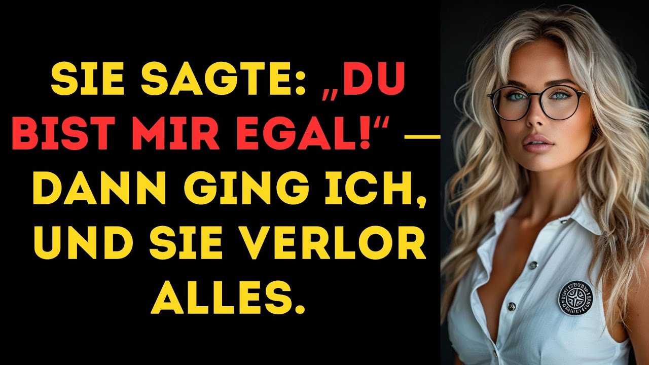 SIE BEHAUPTETE, meine BEDÜRFNISSE seien IRRELEVANT — bis ich MICH ZURÜCKZOG und sah, wie.....