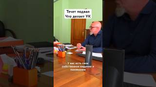 Течет подвал на Школьной 84/2. Что делает УК. На приеме у ген. директора