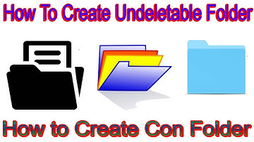 How to create undeletable folder |  create undeletable folder using CMD