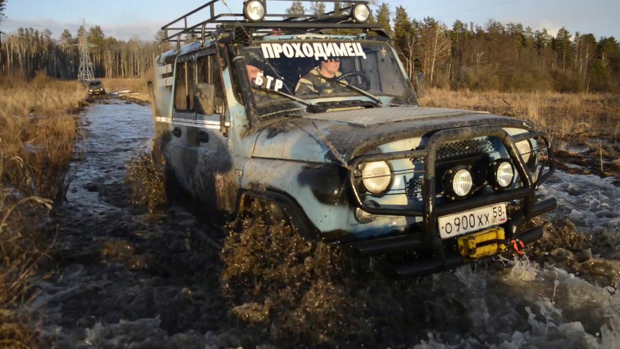 А мы в брод на УАЗах, ГАЗ-66))) Пенза Off-road