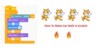 Cat Walk in Scratch | Scratch Programming For Beginners | Tutorial 9