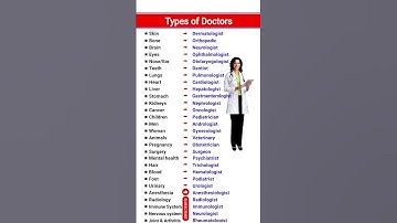 #types of doctors | Types of doctors explained by Educational Kavach |