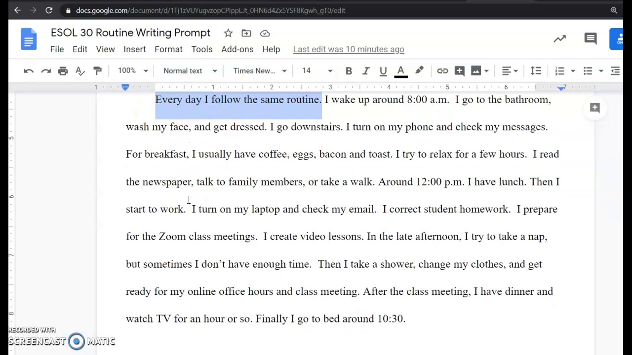 how to make an essay in google docs