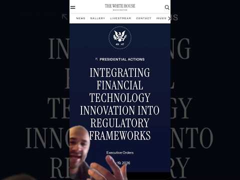 CRYPTO WHITE HOUSE EXECUTIVE ORDER TO INTEGRATE CRYPTO INTO CURRENT FINANCIAL SYSTEM!!!