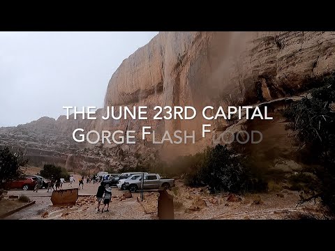 Capitol Gorge flash flood rescue June 23rd 2022