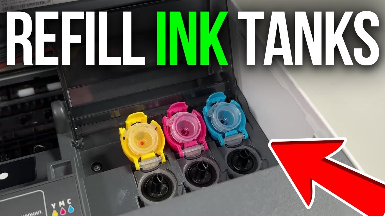 Как легко заправить чернила в принтере HP Smart Tank 670