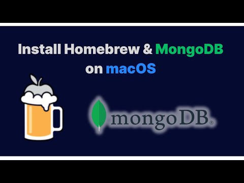 Install Homebrew & MongoDB on macOS
