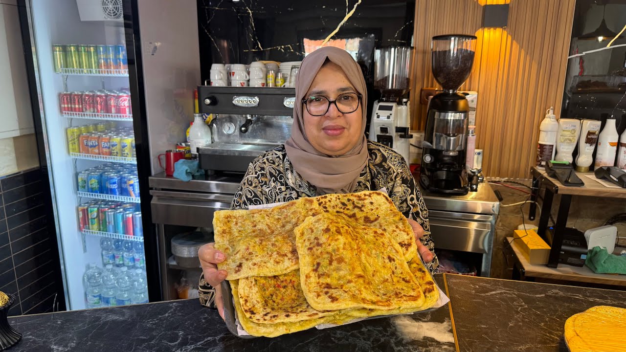 Mesamen  crujiente relleno con pollo y verduras/ receta de ramadán.