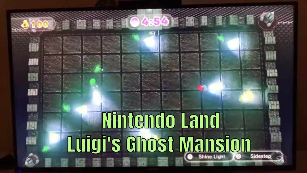 Nintendo Land Luigi’s Ghost Mansion Gameplay - YouTube