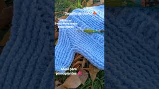 Crochet: saquito para bebés de 0 a 3 meses
