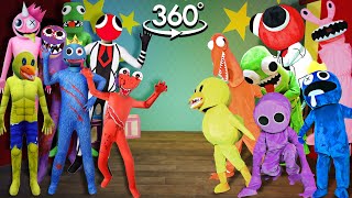 VR 360° NEW Rainbow Friends In Real Life (Old & New Characters)  Friday Night Funkin' Remake Ver