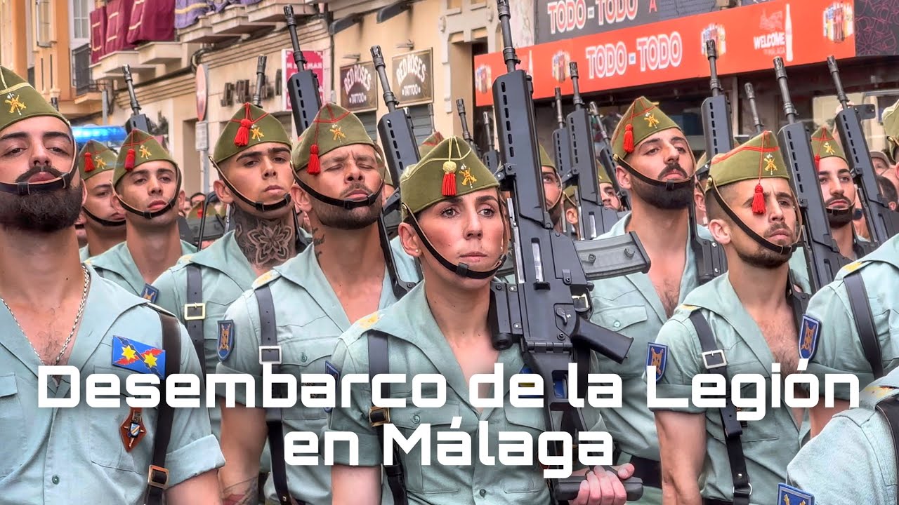 Desembarco de La Legión en Málaga 2025: Emoción y Tradición en el Corazón de la Ciudad #semanasanta