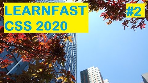 LEARNFAST CSS 2020 COURSE (#2)  MODELS AND PROPERTIES