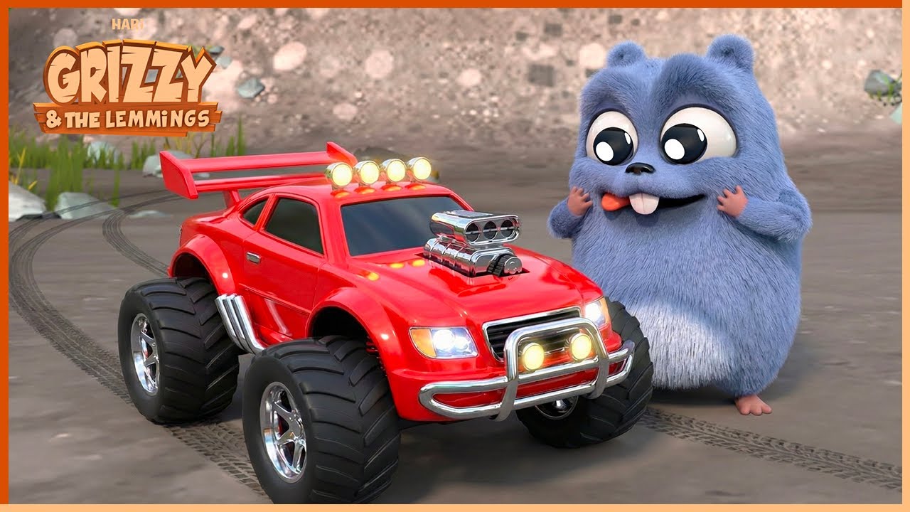 Lemming Cars | Grizzy & the lemmings | 30' Compilation | 🐻🐹 Cartoon for Kids