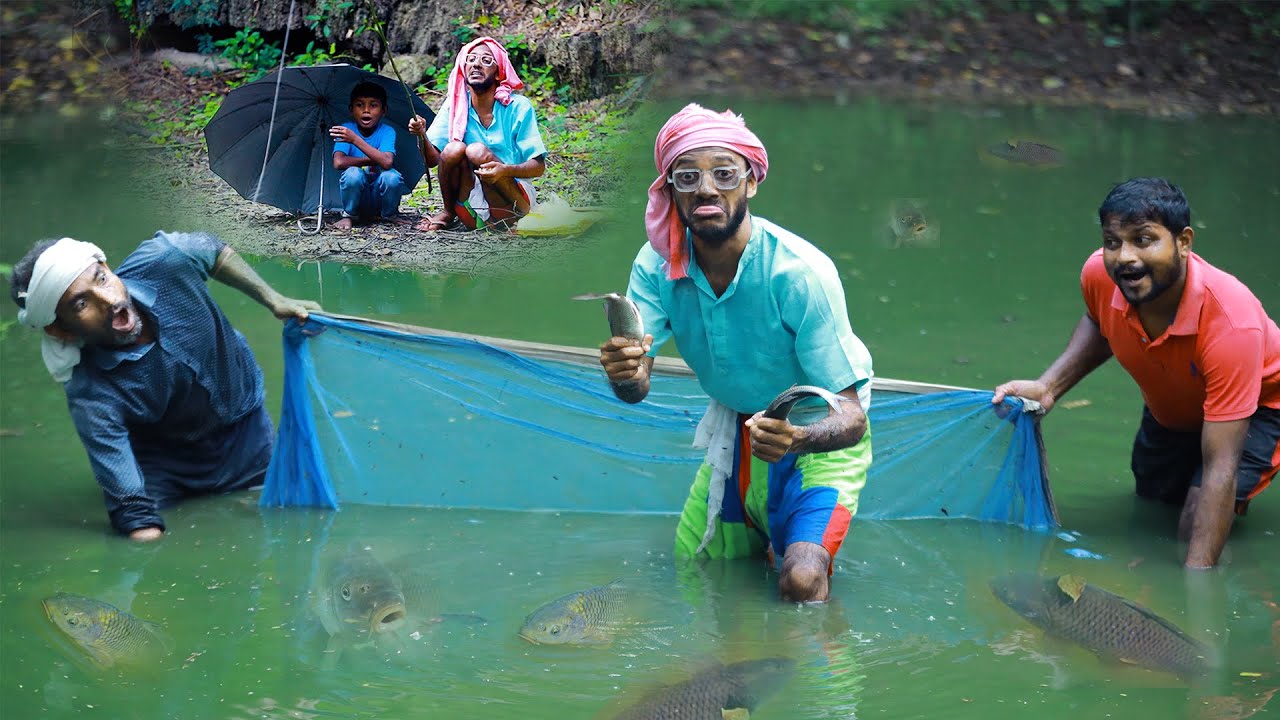 #चिरकुटवा चोरी से गया पोखरा में रोहू का मछली पकड़ने फिर देखिए क्या हुआ#newcomedyChirkutBaba2023