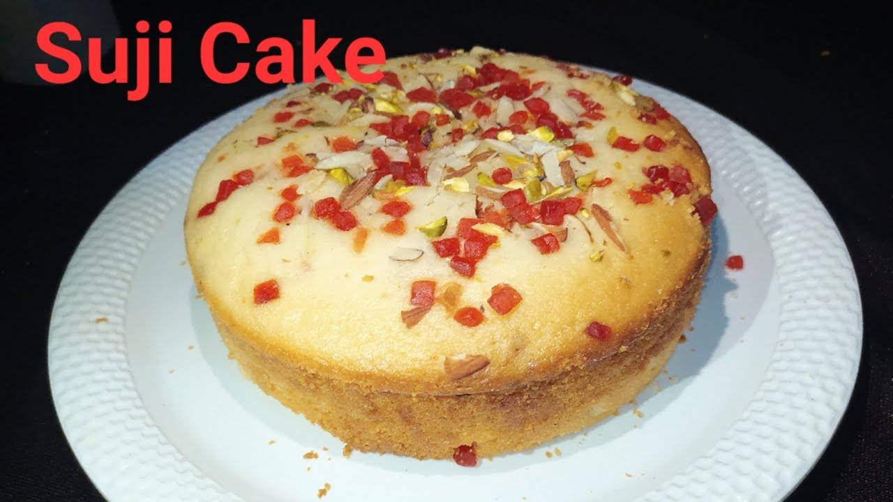 Suji Cake Recipe in Lock Down Time-without egg,Oven,Butter | Rava Cake ...