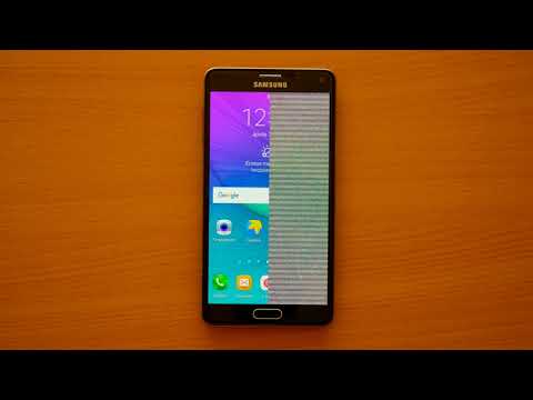 Samsung Galaxy Note 4 display failure (half screen)