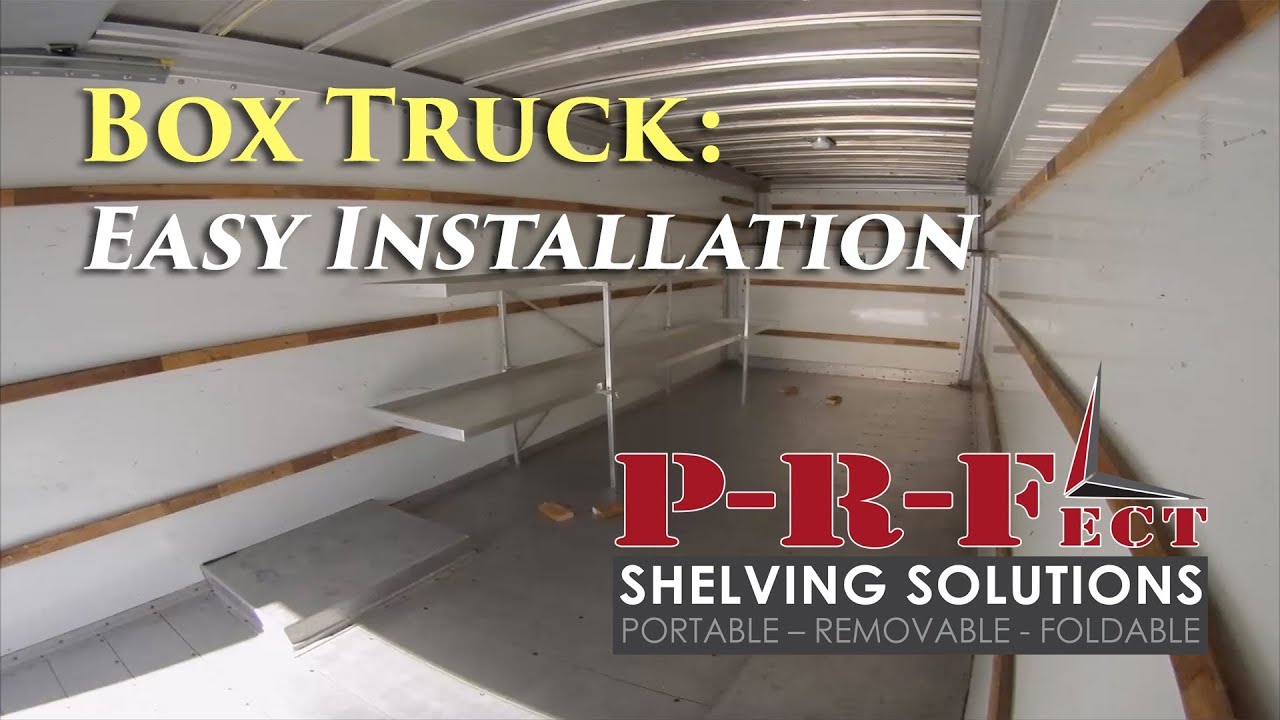 box truck interior shelving