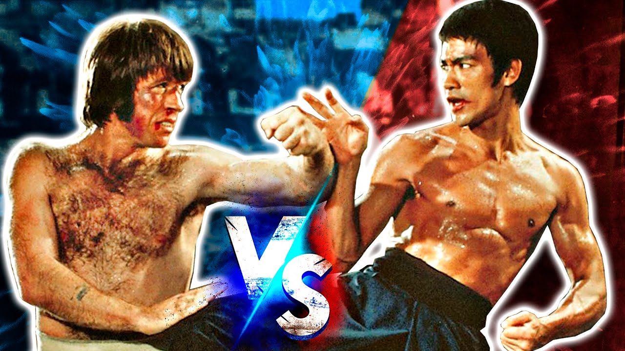BRUCE LEE Vs CHUCK NORRIS en la VIDA REAL - YouTube
