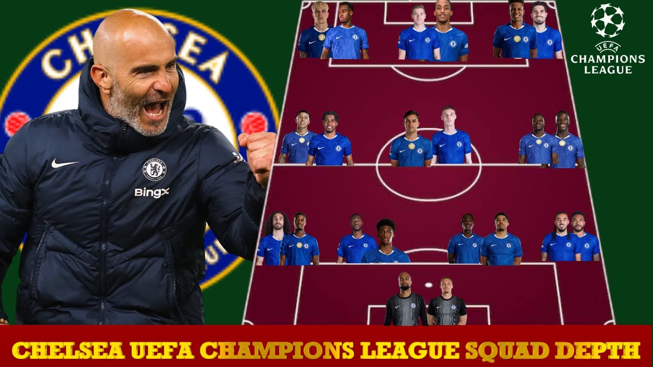 CHELSEA 2025/2026 OFFICIAL CHAMPIONS LEAGUE SQUAD DEPTH ft Team A and upcoming youths under Maresca