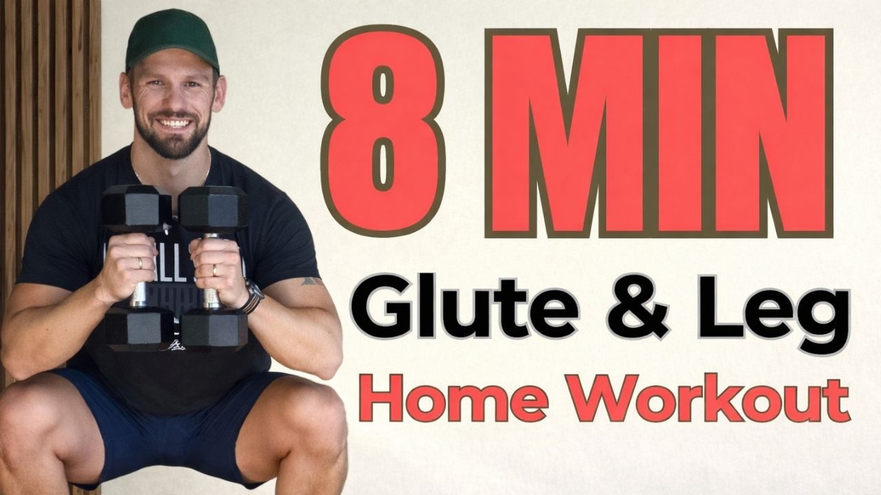 8 минут тренировки нижней части тела | Тонизирование ягодиц и ног – тренировка с гантелями