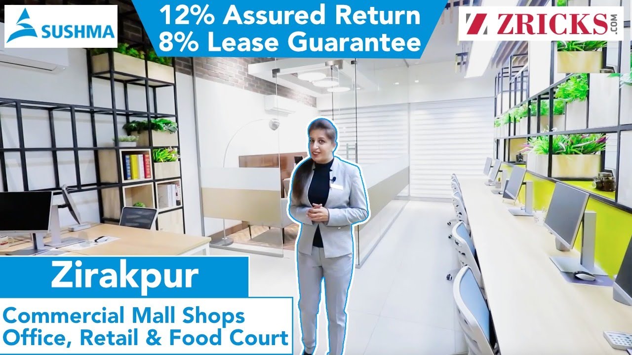 🔥 12% Assured Return 😱 8% Lease Guarantee 😳 Office, Retail ► Sushma Pristine, Airport Road, Zirakpur