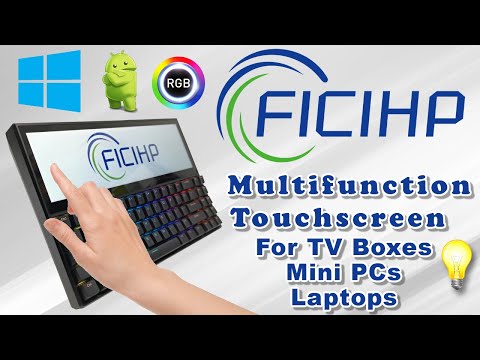 FICHIP K2 RGB Mechanical Keyboard with Touchscreen Display