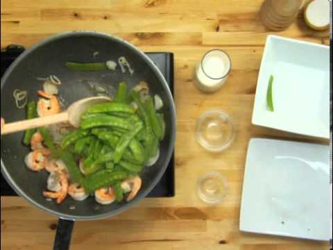 drinking problem Thai Style Shrimp and Snow Peas