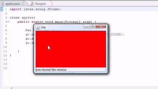 Java Video Tutorial Part 76 |   MouseMotionListener interface