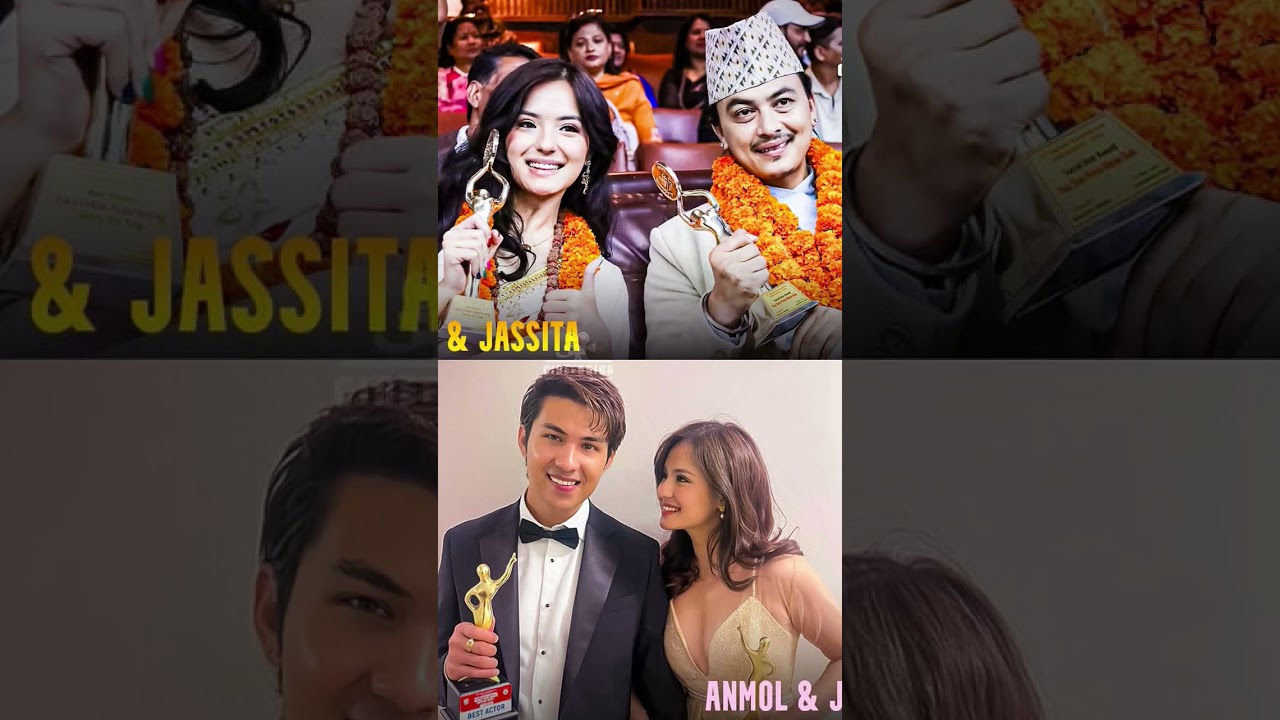 Jassita Gurung sharing memorable award-show moments with Paul Shah & Anmol Kc! ❤#anmolkc #paulshah