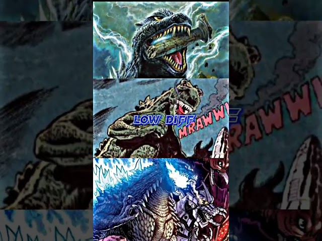 Comic Book Godzillas vs Godzillas #shorts #youtubeshorts #godzilla class=